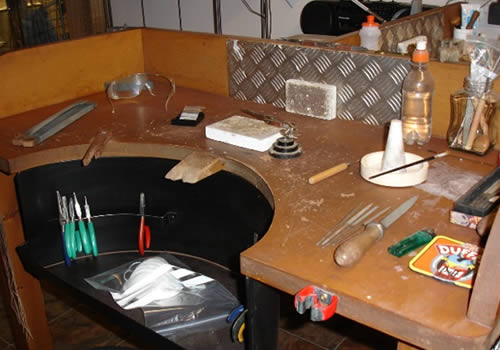 Our workshop bench