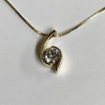 cusotm gold and diamond pendant