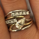 custom gold ring with diamonds