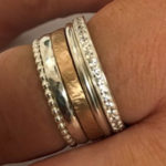 custom made yellow an dwhite gold band