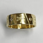 gold ring made from old gold rings