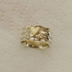 hand made band with heart motif