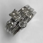 hand made white gold ring