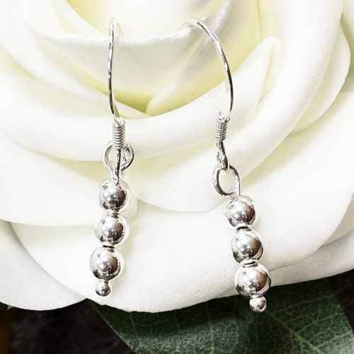 Sterling silver drop earrings