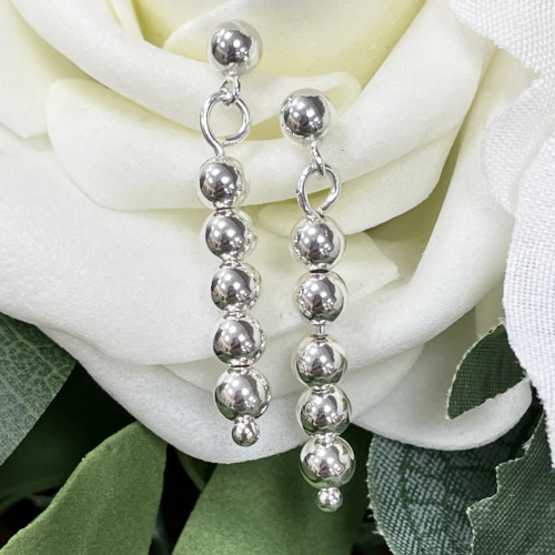 Sterling silver drop earrings