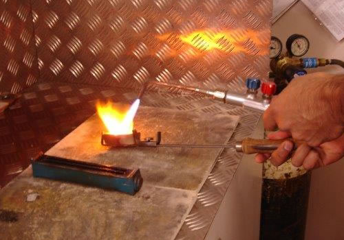 melting gold for new jewellery