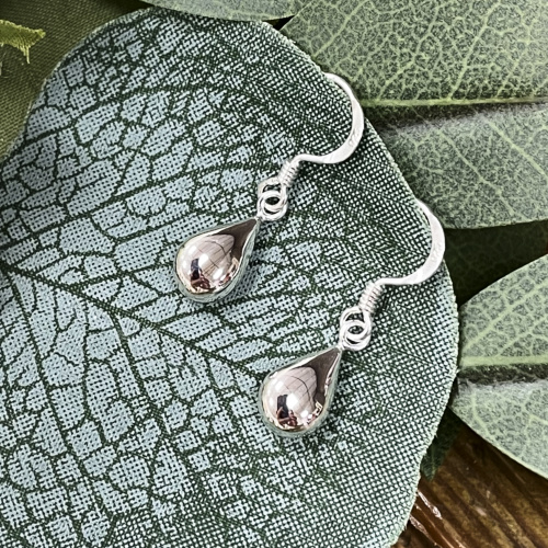 Sterling silver teardrop earrings