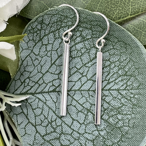 Sterling silver hook earrings