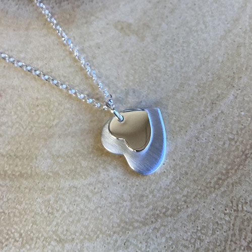 Sterling silver heart pendant