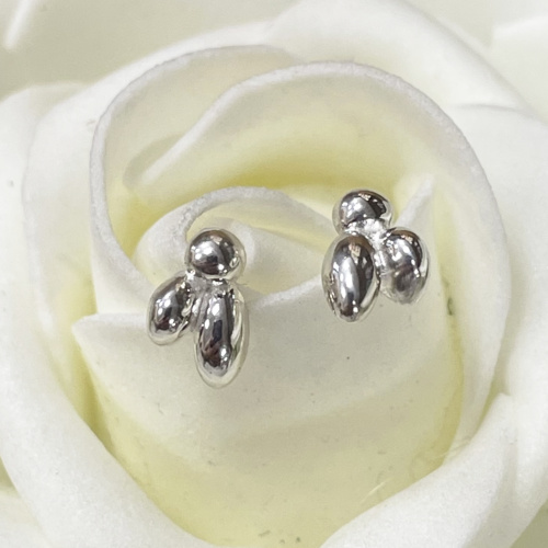 Small sterling silver stud earrings