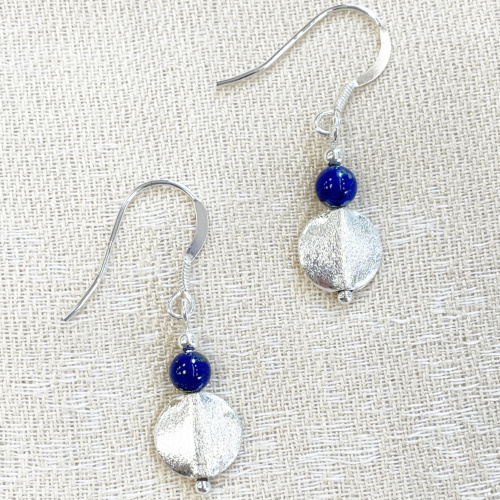 Silver and Lapis earrings
