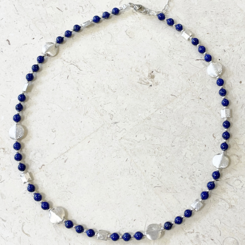 Silver and Lapis necklace