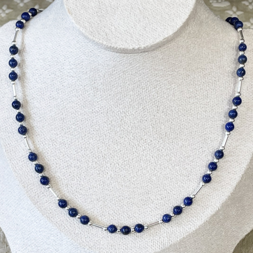 Silver and Lapis necklace