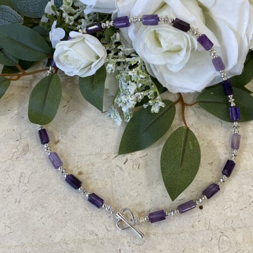 Silver and Amethyst Necklace