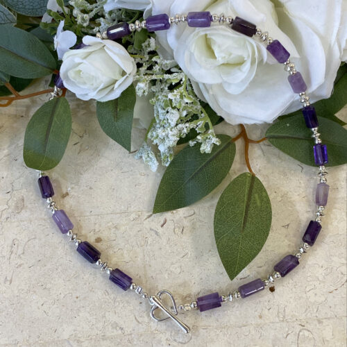 Silver and Amethyst Necklace