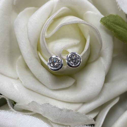 Silver Cubic Zirconia Stud Earrings