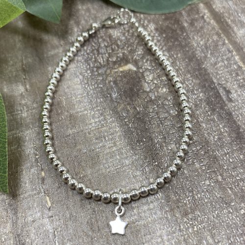 Silver Bracelet with Star Charm