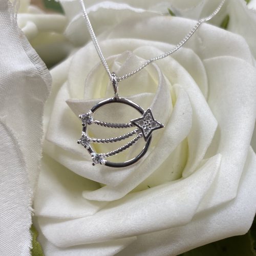 Sterling Silver Shooting Stars Pendant