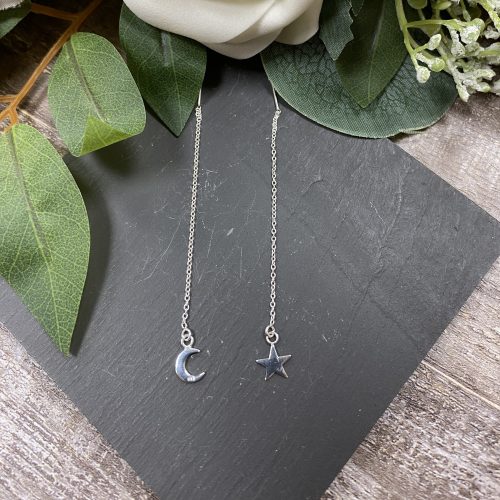 Silver Chain Drop Earrings