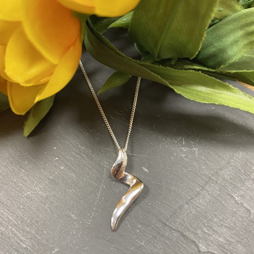 Sterling Silver Twist Pendant