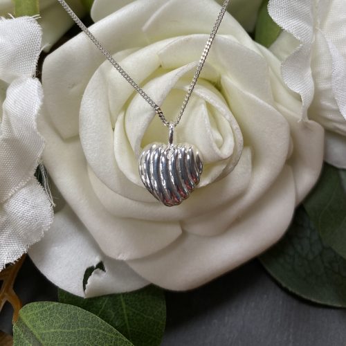 Silver Heart Shaped Pendant