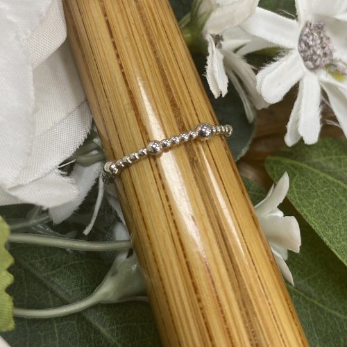 Silver Mixed Ball Ring