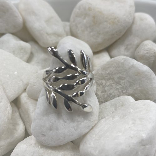 Sterling Silver Olive Branch Ring