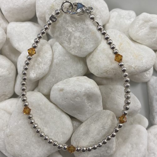 Silver and Crystal Bracelet