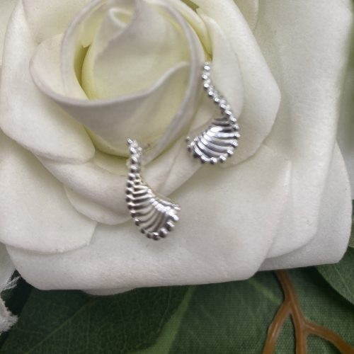 Silver Ridge Stud Earrings