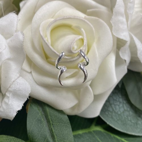 Silver Spiral Earrings