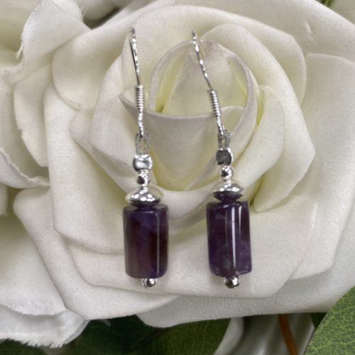 Sterling Silver Amethyst Earrings