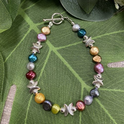 Sterling Silver Pearl Bracelet