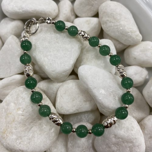 Silver and Aventurine Bracelet