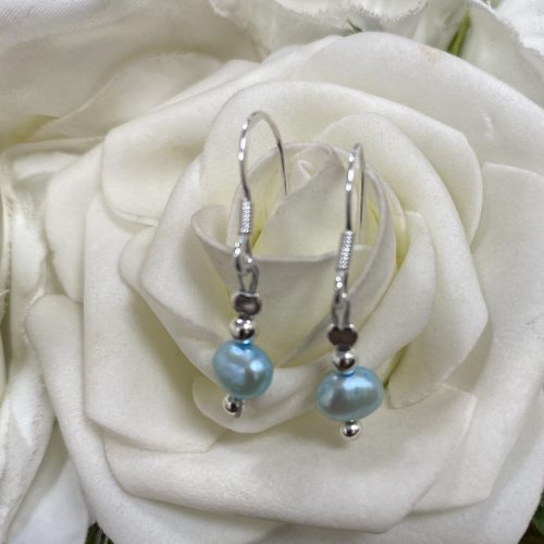 Sterling Silver and Pearl Earrings