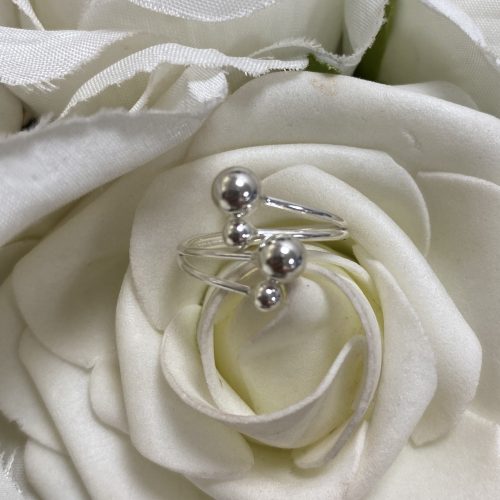 Sterling Silver Multi-ball Ring